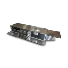 2x Drawer Full Length Slide Out Kitchen with Sink Tap for Caravans / Camper Trailers-Off Grid Living Supplies Australia