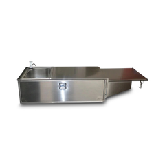 2x Drawer Tailgate Kitchen with Solid Back Left Hand Side Sink for Caravans / Camper Trailers-Off Grid Living Supplies Australia