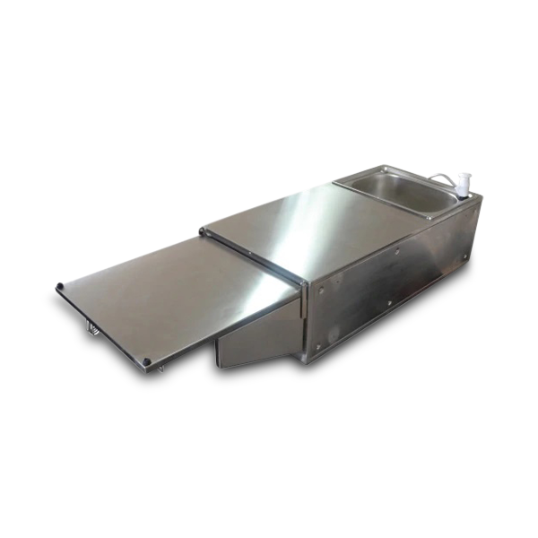 2x Drawer Tailgate Kitchen with Solid Back Left Hand Side Sink for Caravans / Camper Trailers-Off Grid Living Supplies Australia