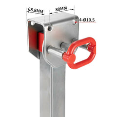 2x Drop Down Corner Legs for Caravans / Camper Trailers - 430mm-590mm-Off Grid Living Supplies Australia