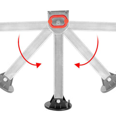 2x Drop Down Corner Legs for Caravans / Camper Trailers - 430mm-590mm-Off Grid Living Supplies Australia