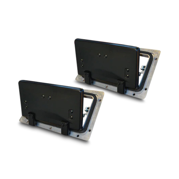 2x Pop Out Roof Air Vents in Black + Rubber Seals for Caravans / Camper Trailers / Canopies - 238mm x 147mm-Off Grid Living Supplies Australia