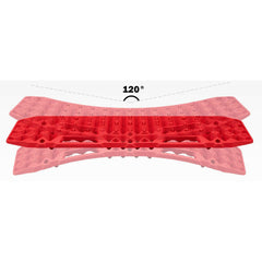 2x Recovery Tracks in Red + Leash - 10T-Off Grid Living Supplies Australia