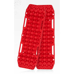 2x Recovery Tracks in Red + Leashes & Mounting Pins - 10T-Off Grid Living Supplies Australia