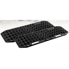 2x Recovery Tracks with Built in Jack Base in Black + Leash & Carry Bag - 10T-Off Grid Living Supplies Australia