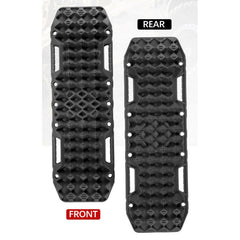 2x Recovery Tracks with Built in Jack Base in Black + Leash & Carry Bag - 10T-Off Grid Living Supplies Australia