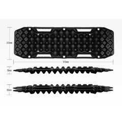 2x Recovery Tracks in Black + Leash & Mounting Pins - 10T Love My Caravan