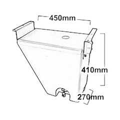 30L Polyethylene Wide Body Mudguard Water Tank for Caravans / Camper Trailers-Off Grid Living Supplies Australia