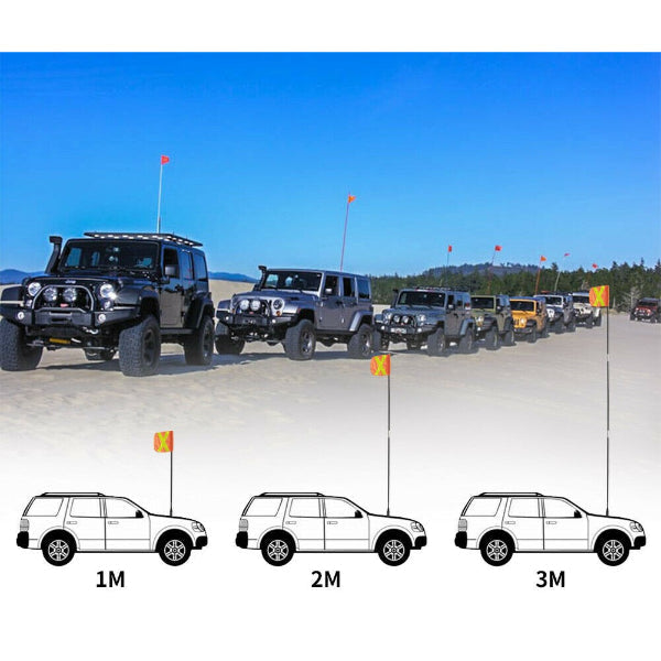3m Sand Safety Flag + Fiberglass Pole Love My Caravan