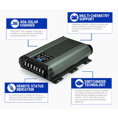 40A 12V DC to DC Dual Battery System Charger with Solar Input-Off Grid Living Supplies Australia
