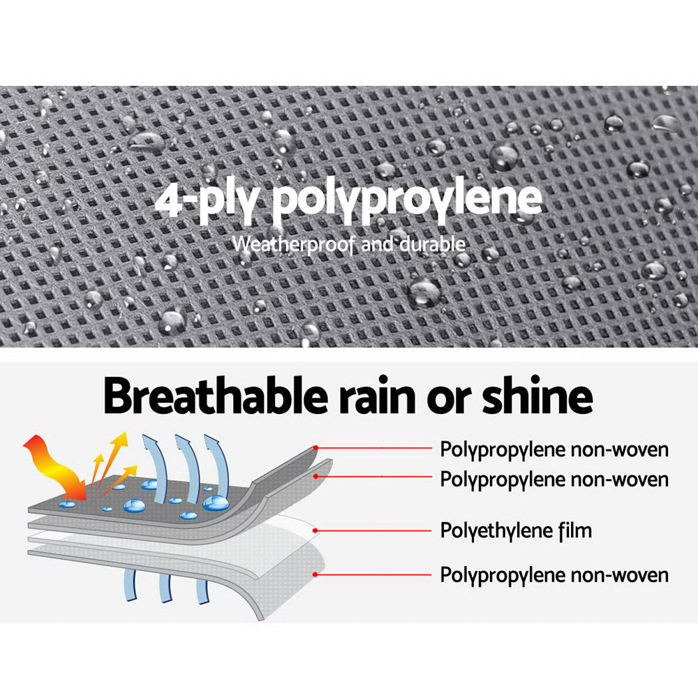4.97/5.58m x 2.4m x 2.2m Water Resistant Caravan Cover + Carry Bag for Caravans / Campervans-Off Grid Living Supplies Australia