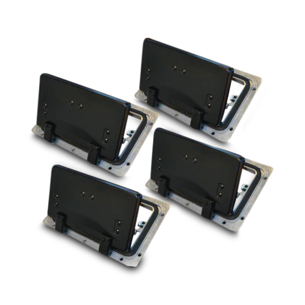 4x Pop Out Roof Air Vent in Black + Rubber Seals for Carvans / Camper Trailers / Canopies - 238mm x 147mm-Off Grid Living Supplies Australia