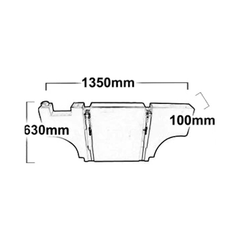 50L Narrow Diesel Tank + Mounting Kit for Caravans / Camper Trailers / 4x4's-Off Grid Living Supplies Australia