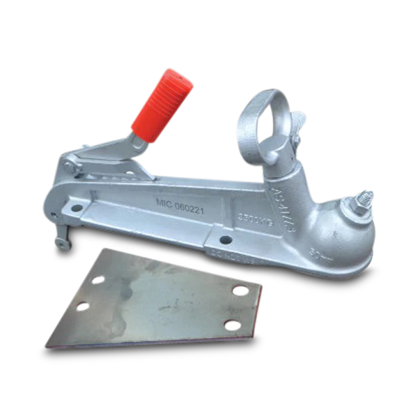 50mm Electric Ball Coupling Kit + Base Plate for Caravans / Trailers - 3500kg-Off Grid Living Supplies Australia