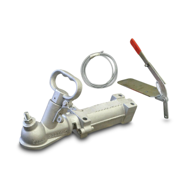 50mm Mechanical Brake Ball Override Coupling + Cable Kit for Caravans / Trailers - 2000kg-Off Grid Living Supplies Australia