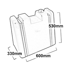 60L Upright Diesel Tank + Mounting Kit for Caravans / Camper Trailers / 4x4's-Off Grid Living Supplies Australia
