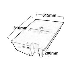 70L Underbody Diesel Tank for Caravans / Camper Trailers / 4x4's-Off Grid Living Supplies Australia