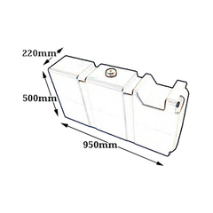 80L Long Diesel Tank for Caravans / Camper Trailers / 4x4's-Off Grid Living Supplies Australia