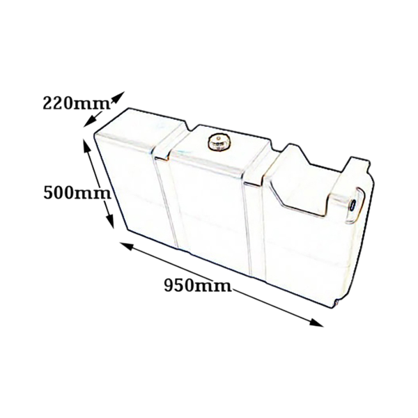 80L Polyethylene Long Water Tank + Mounting Kit for Caravans / Camper Trailers Love My Caravan