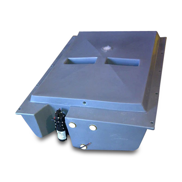 85L Polyethylene Underbody Water Tank + Pump for Caravans / Camper Trailers-Off Grid Living Supplies Australia