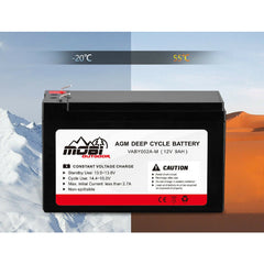 9AH 12V Heavy Duty Maintenance Free AGM Deep Cycle Battery-Off Grid Living Supplies Australia