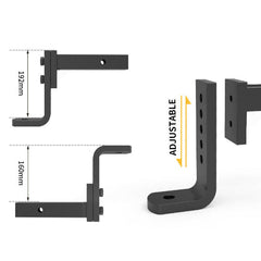 Adjustable Tow Hitch Ball Mount + Hitch Lock for Caravans / Trailer - 6000lbs Capacity-Off Grid Living Supplies Australia