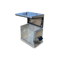 Aluminium Generator Box + Hatch & Vent - 610mm 400mm x 500mm Love My Caravan