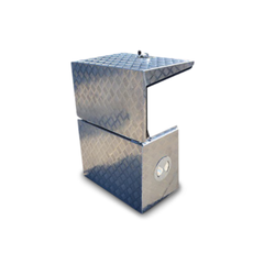 Aluminium Generator Box + Hatch & Vent - 610mm 400mm x 500mm Love My Caravan