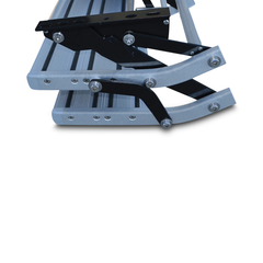 12V Aluminium Motorised Double Step + Switch for Motorhomes / Caravans - 150kg