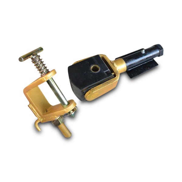 Heavy Duty Off Road Coupling in Poly Block & Hard Chrome Shaft with Spring + Car Adapter Love My Caravan