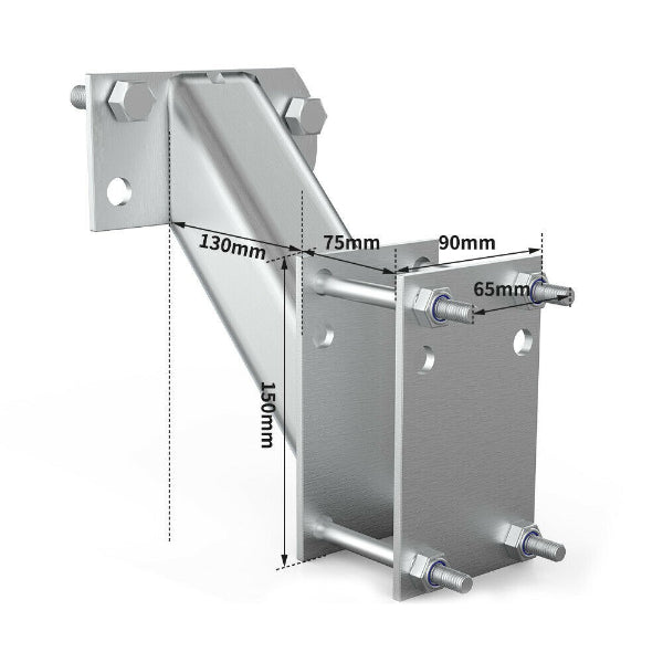 Heavy Duty Spare Wheel Carrier Bracket for Caravans / Trailers Love My Caravan