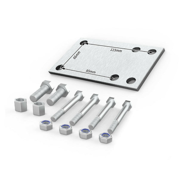 Heavy Duty Spare Wheel Carrier Bracket for Caravans / Trailers Love My Caravan