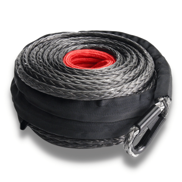 Recovery Tow Braided Winch Rope in Black - 10mm x 30m-Off Grid Living Supplies Australia