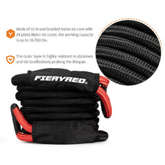 Recovery Tow Snatch Strap + Carry Bag - 22mm x 9m Love My Caravan
