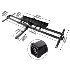 Steel Motorcycle Carrier for Cars with 2” Hitch Receiver with 4x Extra Tie Down Points-Off Grid Living Supplies Australia