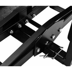 Steel Motorcycle Carrier for Cars with 2” Hitch Receiver + Padded Arm Love My Caravan