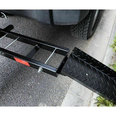 Steel Motorcycle Carrier for Cars with 2” Hitch Receiver + Padded Arm Love My Caravan