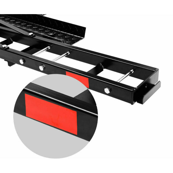 Steel Motorcycle Carrier for Cars with 2” Hitch Receiver + Padded Arm Love My Caravan