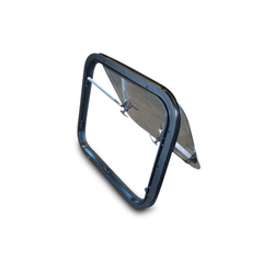 Tinted Double Acrylic Borderless Glazed Pop Out Window for Caravans - 600mm x 500mm-Off Grid Living Supplies Australia