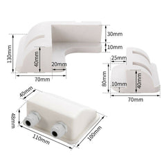 Universal Solar Panel Mounting Brackets for Caravans / RVs - Set of 7-Off Grid Living Supplies Australia